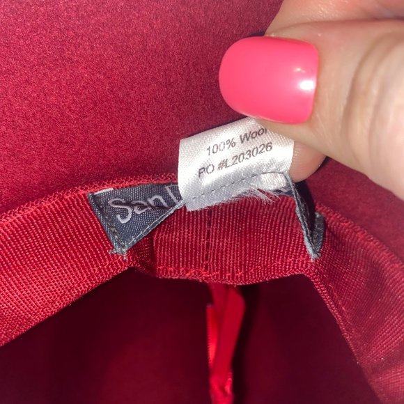 San Diego Hat Co Crimson Red Wool Fedora main image 6